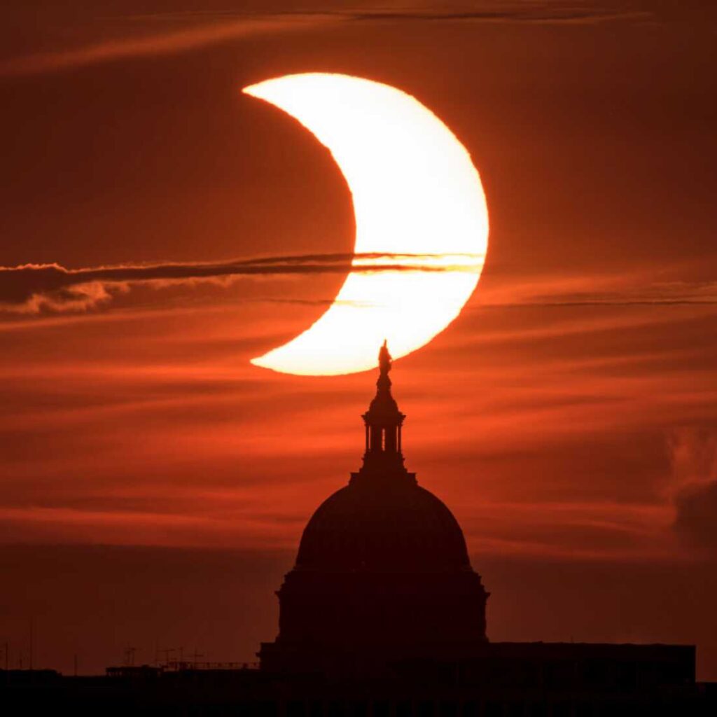 Rare Sunrise Eclipse Entrances Northeast States